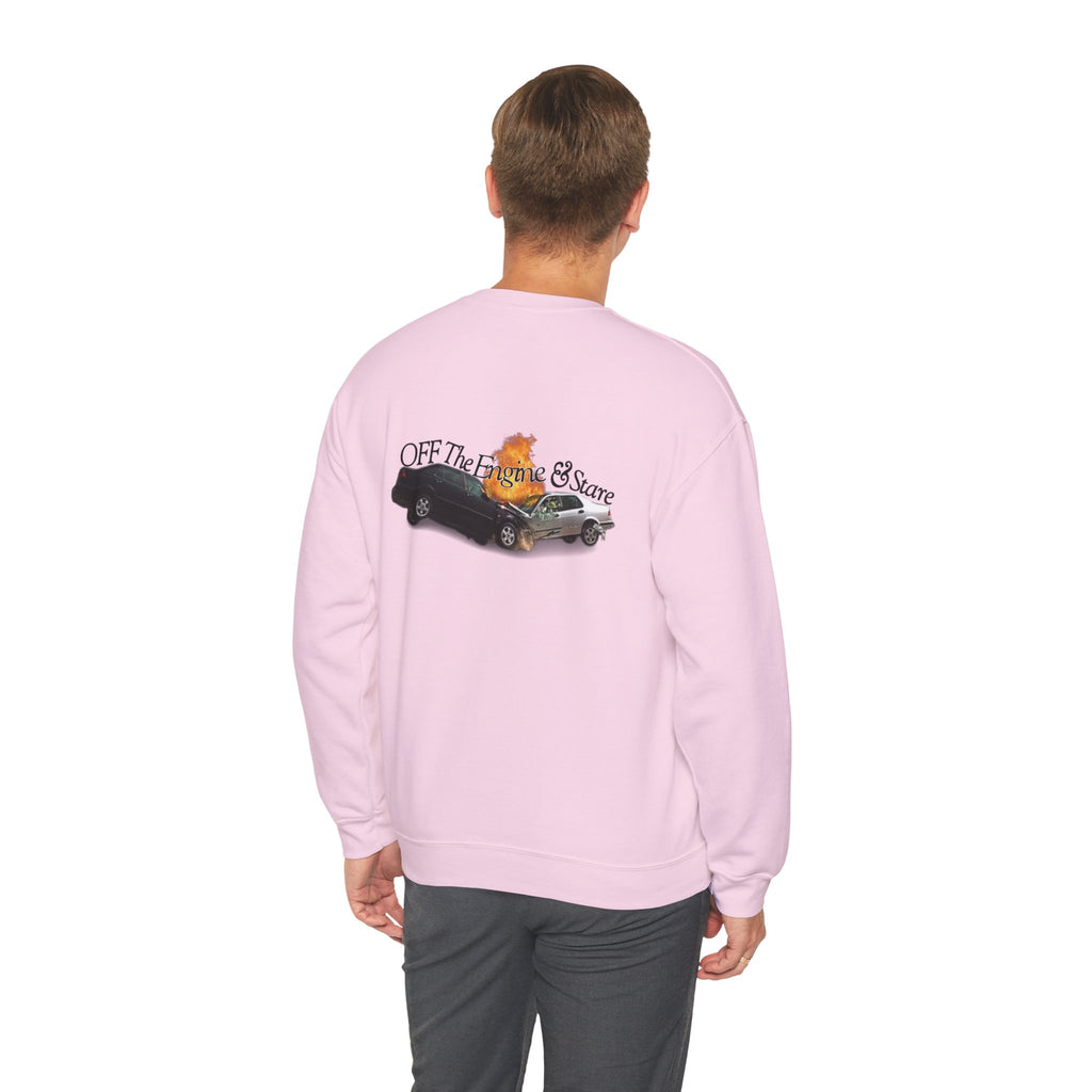OFF THE ENGINE AND STARE Unisex Heavy Blend™ Crewneck Sweatshirt